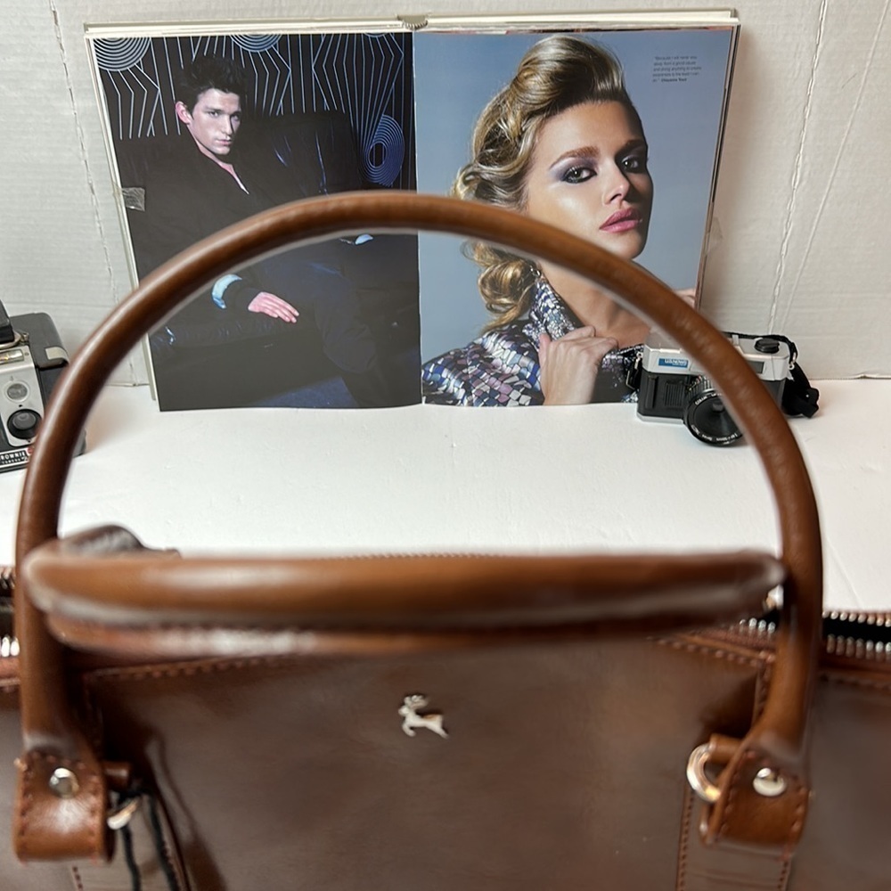 Ashwood Brown Leather Gina Bridge Tote Satchel Bag - Picture 4 of 16